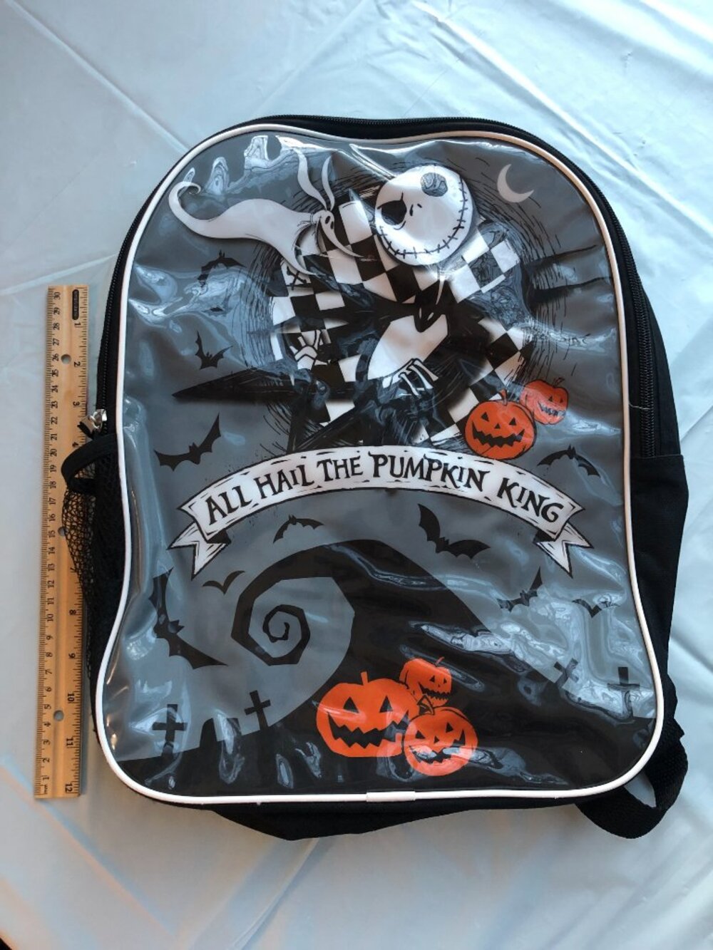 Jack the Skeleton Kid's Backpack; Like New; No Tag; Pumpkin King; Halloween